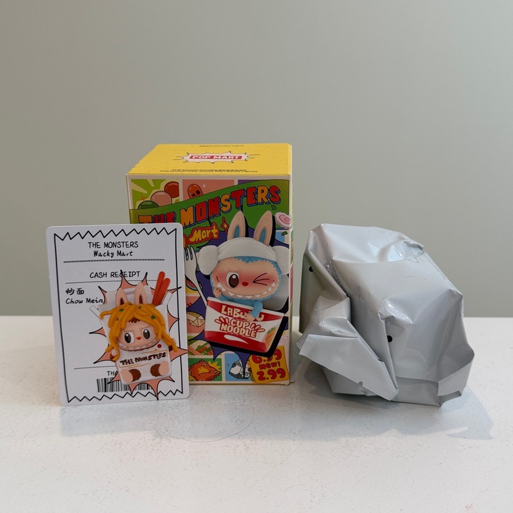 New Pop Mart The Monsters Wacky Mart Labubu CHOW MEIN Figure